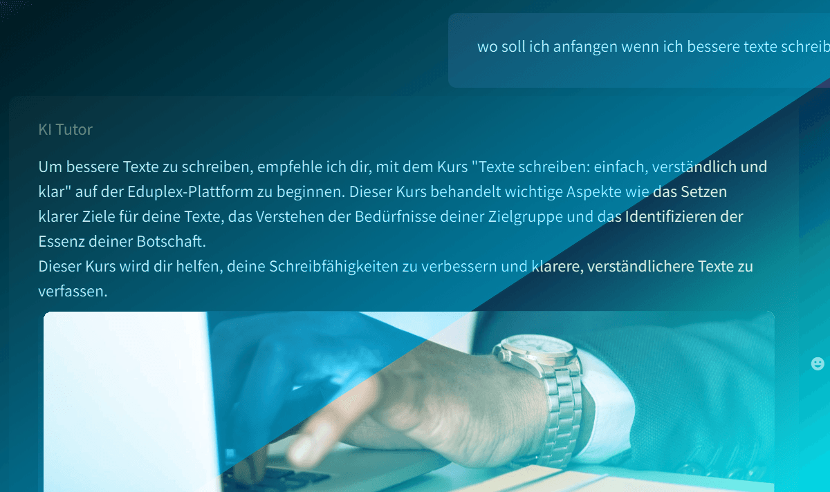 Intelligente Lernbegleitung in Echtzeit direkt in der Plattform